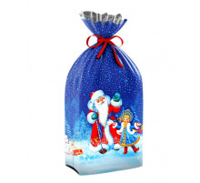 Пакет фольгир 25*40 Задор (100/2000) Интерпак НОВЫЙ ГОД