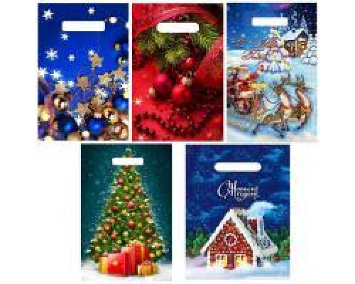 Пакет с вырубной ручкой 30*40 60мкм НГ В АССОРТИМЕНТЕ (25/1000) НеоПак купить в Челябинске в Упакофф