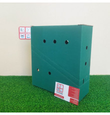 Коробка картонная зеленая шоубокс 235*230*110