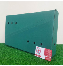 Коробка картонная зеленая шоубокс 380*230*80