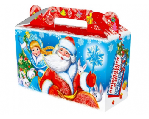 Коробка НГ Карусель 175х70х105 0,5кг (уп250) купить в Челябинске в Упакофф