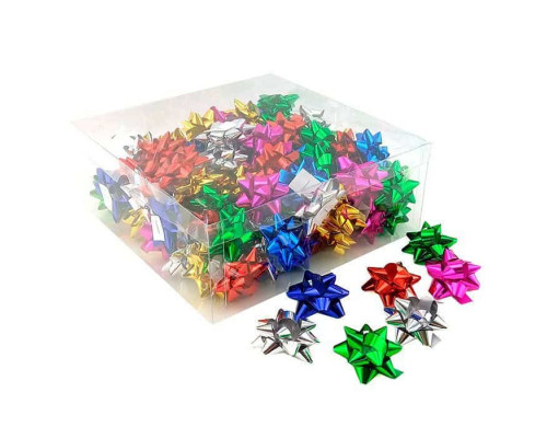 Бант-звезда 4,4см Метал Классика Ассорти (уп 90шт) ВЕСЕЛУХА купить в Челябинске в Упакофф