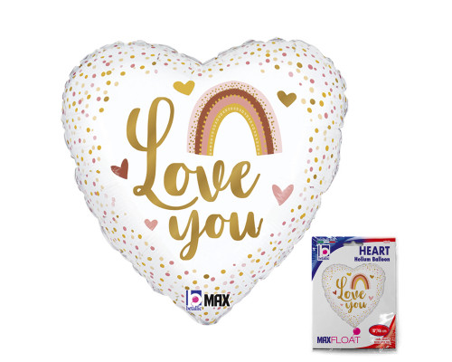 Шар фольгированный 18"/46*36см Я люблю тебя Бохо GRABO SRL купить в Челябинске в Упакофф