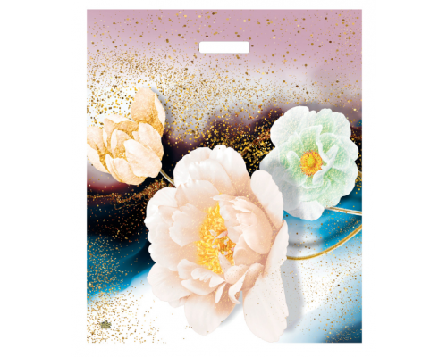 Пакет с вырубной ручкой 50*60 90мкм В АССОРТИМЕНТЕ (50/1000) купить в Челябинске в Упакофф