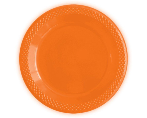 Тарелка пластиковая 150мм Делюкс оранжевые (уп10шт) SEMPERTEX S.A. купить в Челябинске в Упакофф