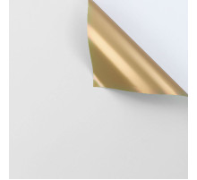 Пленка в листах 58*58 (20шт) Двухсторонняя матовая золотая/белая