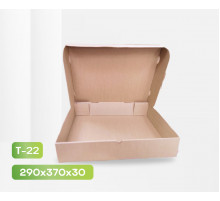 Коробка картонная самосборная 420*320*80 бурая СП (для пирога)