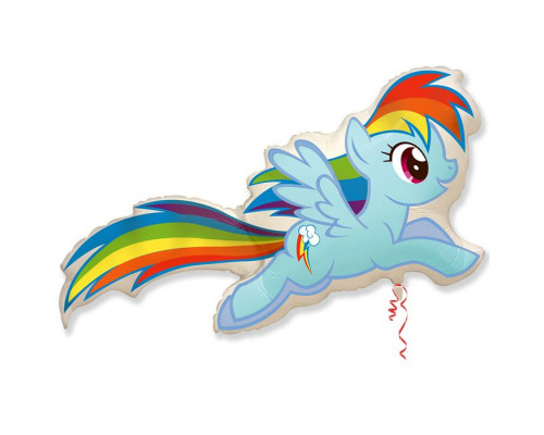 Шар фольгированный 41"/46*106см Пони Радуга FLEX METAL S. L. купить в Челябинске в Упакофф