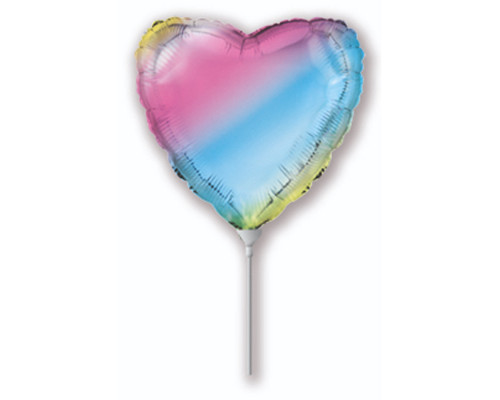 Шар фольгированный 9"/23см Сердце ЦВЕТ В АССОРТИМЕНТЕ купить в Челябинске в Упакофф