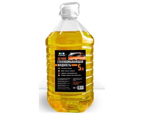 Жидкость для стеклоомывателя МУХОМОЙКА Атлантида 5л с ароматом апельсиновый смак купить в Челябинске в Упакофф