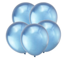 Шар латексный ЗЕРКАЛЬНЫЙ 12"/30см синий ТМ ВЕСЕЛУХА (уп 50шт)