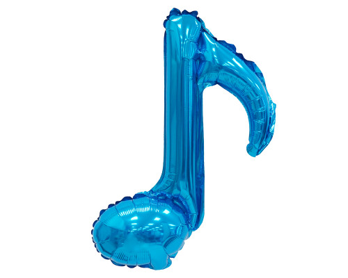 Шар фольгированный 14"/36см Нота голубая мини купить в Челябинске в Упакофф