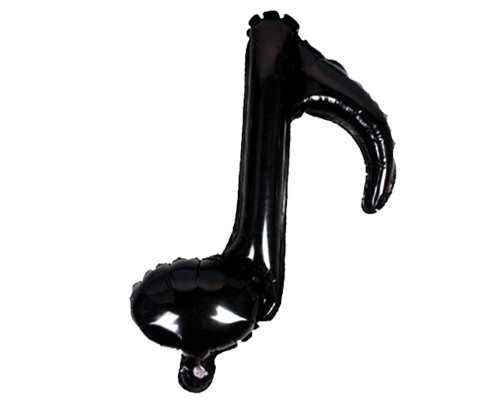 Шар фольгированный 17"/43см Нота черная мини купить в Челябинске в Упакофф