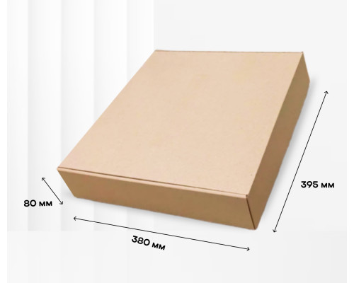Коробка картонная самосборная 395*380*80мм СП купить в Челябинске в Упакофф