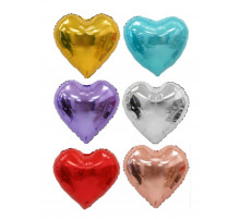 Шар фольгированный 5"/12,5см Сердце ЦВЕТ В АССОРТИМЕНТЕ