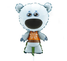 Шар фольгированный 14"/36см Ми-Ми-Мишки Тучка мини