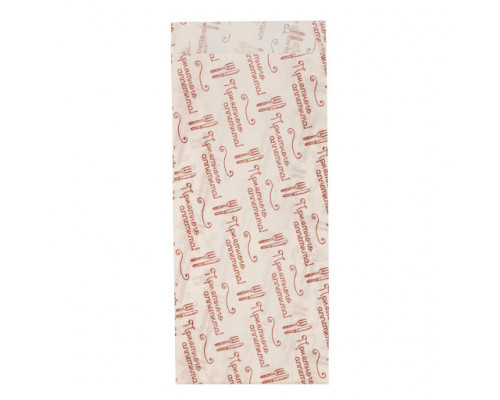 Пакет бумажный 220*90*40 белый с рисунком (уп100шт) купить в Челябинске в Упакофф