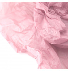 Бумага тишью водостойкая в роликах 10м*60см нежно-розовая