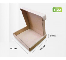 Коробка картонная самосборная 100*120*20мм СП
