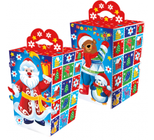 Коробка НГ Мозайка 80*80*165 700гр