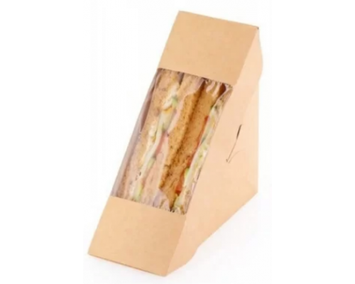 Контейнер ECO SANDWICH 70 с окном Сендвич 130*130*70 (уп50/кор800) купить в Челябинске в Упакофф