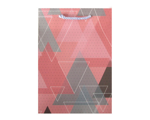 Пакет подарочный 17*8*24 Треугольники ТМ ВЕСЕЛУХА купить в Челябинске в Упакофф