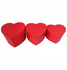 Коробка подарочная 18*16*11 Сердце Красный БРАВО