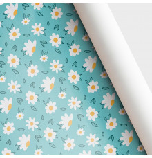 Бумага упаковочная 60*89 Ромашки (10шт) ТМ ВЕСЕЛЫЙ ПРАЗДНИК