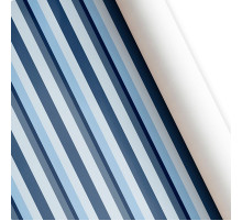 Бумага упаковочная 60*89 Синие полосы (10шт) ТМ ВЕСЕЛЫЙ ПРАЗДНИК