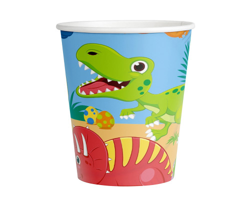 Стакан бумажный 260мл Динозаврики 6шт ТМ ВЕСЕЛУХА купить в Челябинске в Упакофф