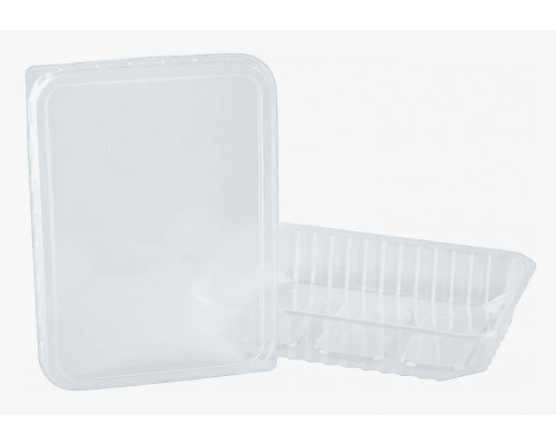 Контейнер прям 500мл 186*132*37 ДНО+КРЫШКА купить в Челябинске в Упакофф