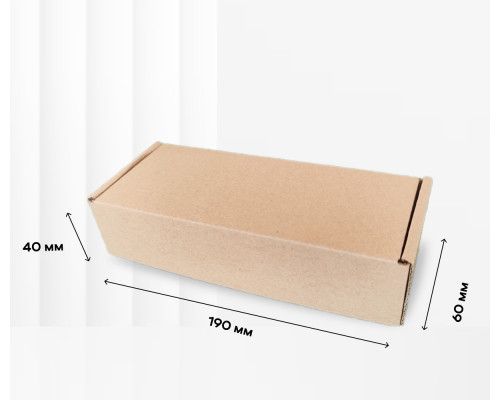 Коробка картонная самосборная 190*60*40мм СП ЧЛБ