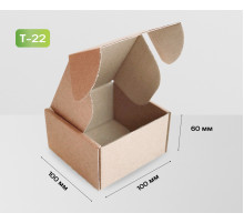 Коробка картонная самосборная 100*100*60мм СП ЧЛБ