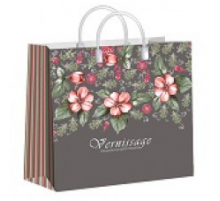 Пакет с пластиковой ручкой 30*30 150мкм мягкий пластик в ассортименте