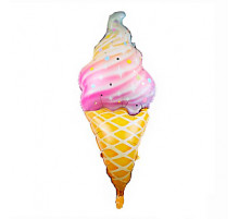 Шар фольгированный 34"/86см Мороженка рожок
