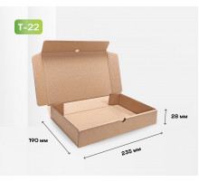 Коробка картонная самосборная 235*190*28мм СП ЧЛБ