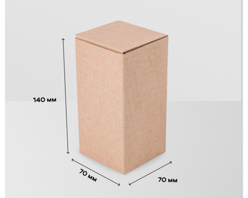 Коробка картонная самосборная 70*70*140мм СП ЧЛБ