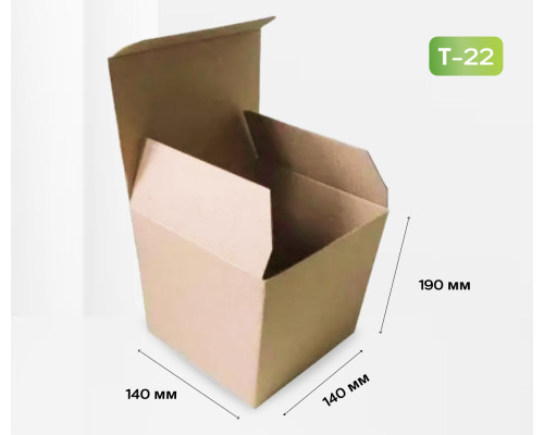Коробка картонная самосборная 140*140*190мм СП ЧЛБ