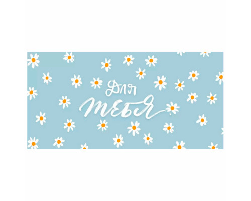 Конверт для денег 160*80мм Для тебя! Ромашки ГК Горчаков