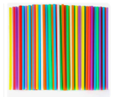 Трубочки для коктейля с гофроизгибом цветные 1000шт L-21см D-5мм