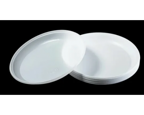 Тарелка пластиковая 220мм Стандарт белая 50шт (уп1000) УФА ЛК