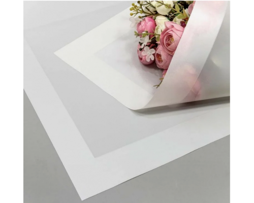 Пленка матовая в листах 57*57 (20шт) с широкой перламутровой каймой Pure цвет в ассортимете