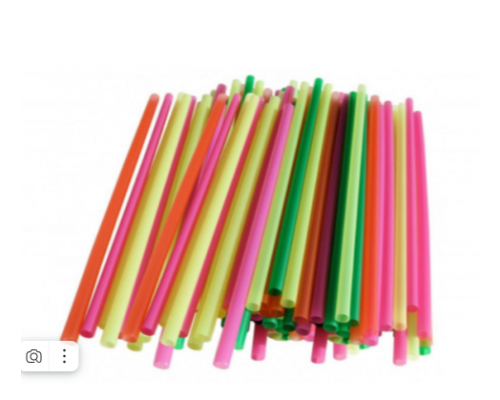 Трубочки для коктейля 400шт L-125 d-5 прямые MINI цветные