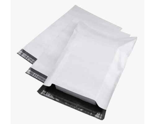 Пакет курьерский белый 190*240+40мм 50 мкм без кармана (уп2000)
