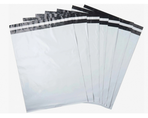 Пакет курьерский белый 120*240+50мм 50 мкм без кармана (уп2000)