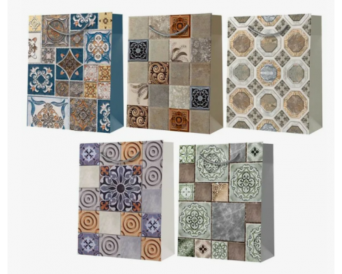 Пакет подарочный 33*26*14см МИКС ламинированный рисунок в ассоритименте