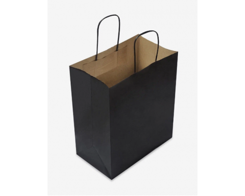 Пакет бумажный с круч. ручками 300*150*350 черный