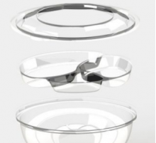 Крышка к контейнеру d203 h50 прозрачная Kado-Prim