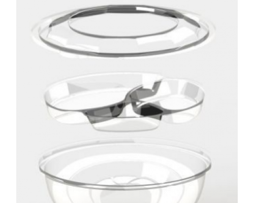 Крышка к контейнеру d203 h50 прозрачная Kado-Prim