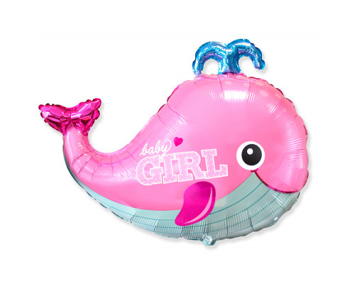 Шар фольгированный 34"/86см Китенок розовый